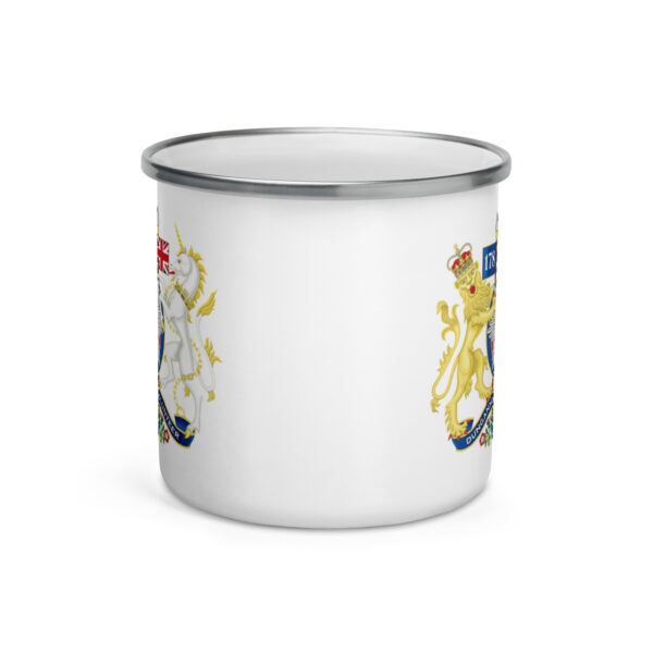 enamel-mug-white-12-oz-front-6926d7375089f.jpg Enamel Mug - Double Logo